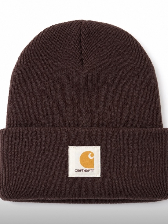 Carhartt Accessories - Carhartt Beanie tobaggan hat brown/purple plum color unisex winter OS one size